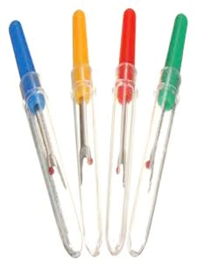 RSP Quality Bit® Stainless Steel Seam Ripper Stitch Opener with Plastic Handle | Thread Cutter Unpicker for DIY Craft Projects | Durable Home Supplies Tool for Sewing and Tailoring | Multicolor 4 Pcs - Image 1